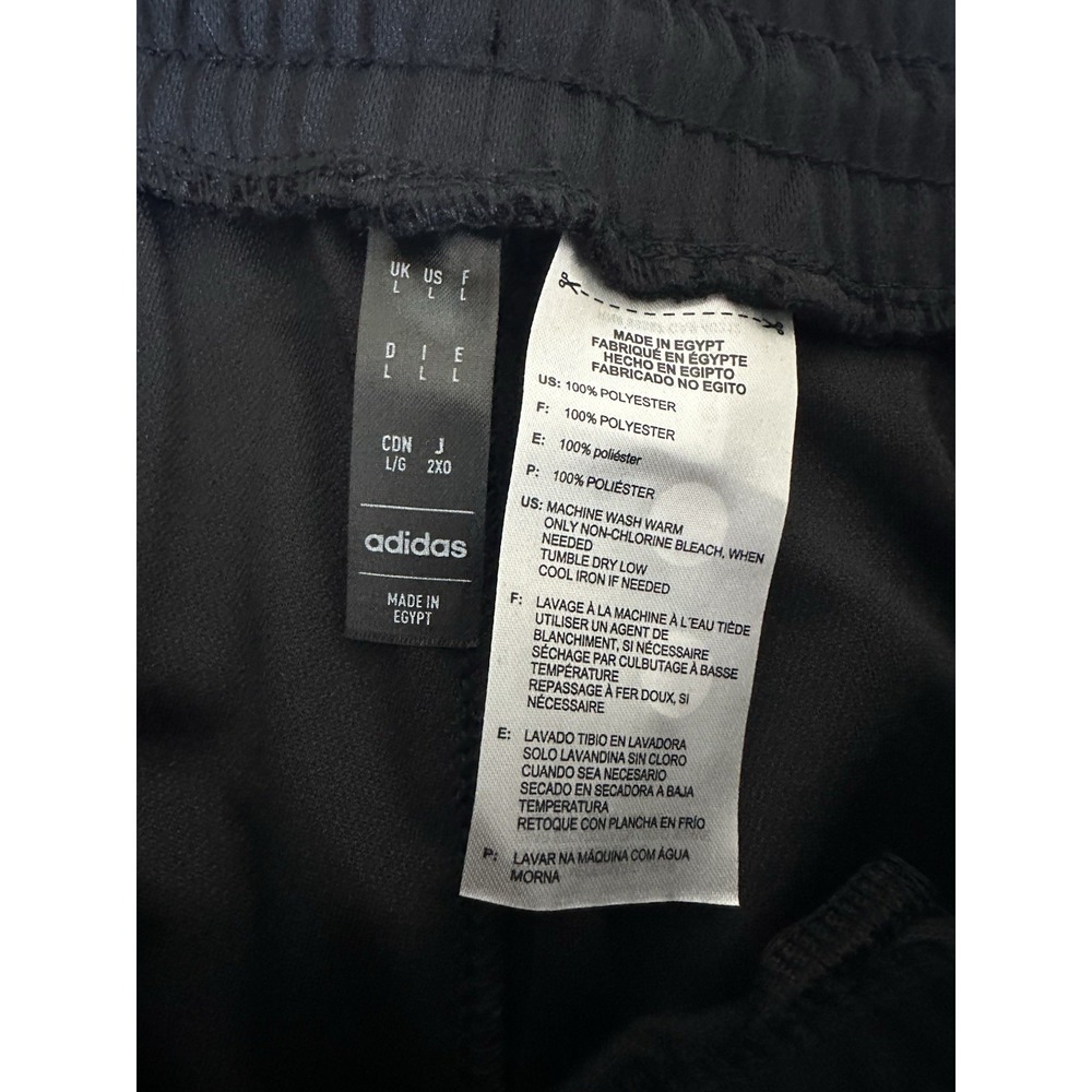 Adidas Golf Track Pants Woven Black Sweatpants 3 Stripe Mens Size Large ADVR0957 - Picture 6 of 7